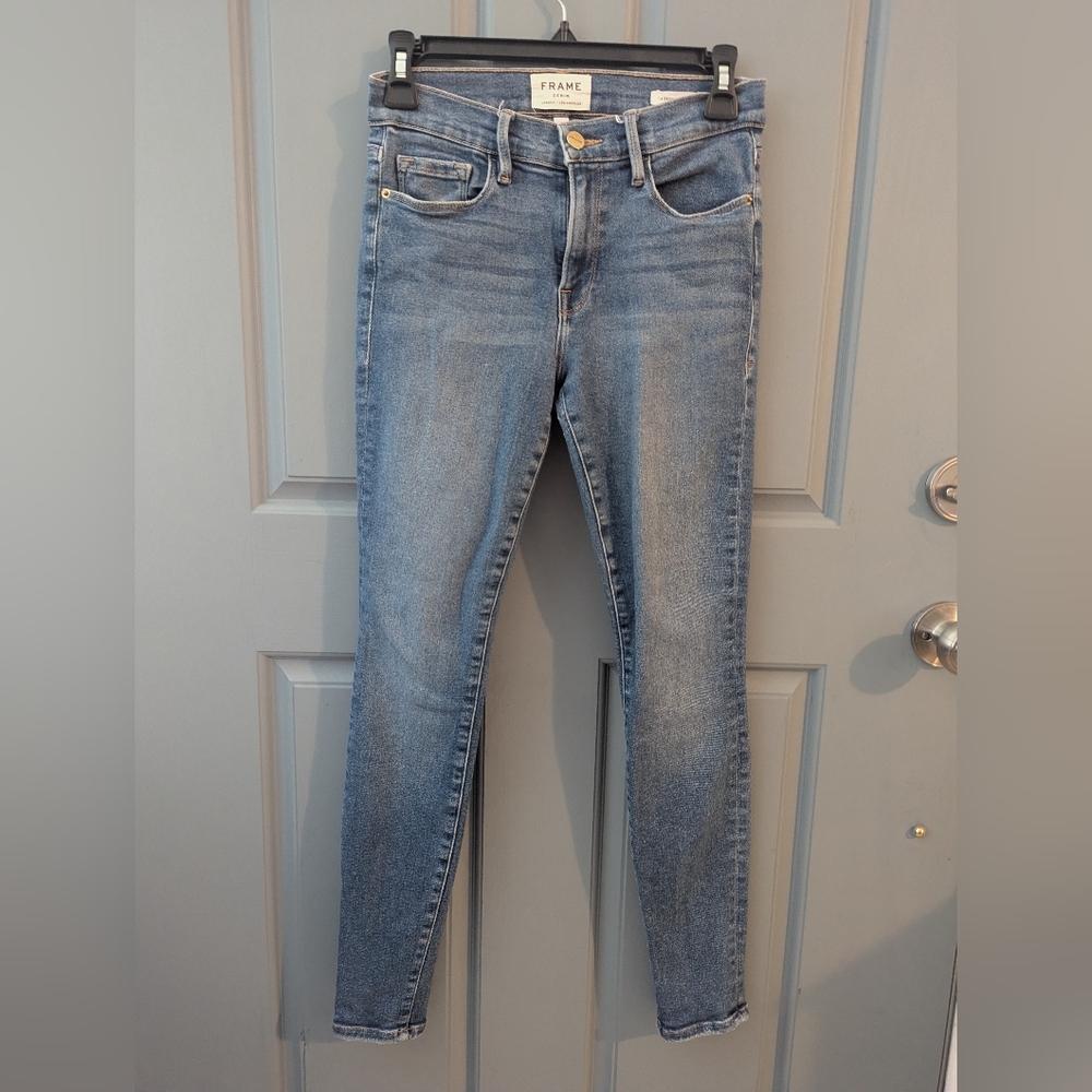 Frame Le Skinny de Jeanne Denim High Rise Jeans size 27